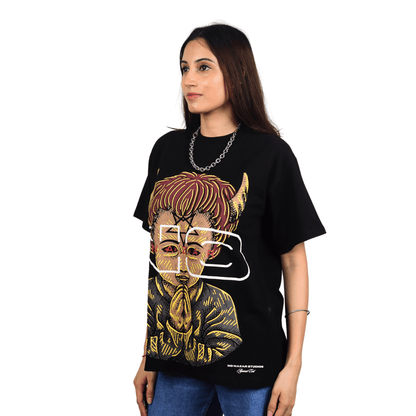 The Fallen Angel Tshirt - Midnight Black | No Nazar at Broadway