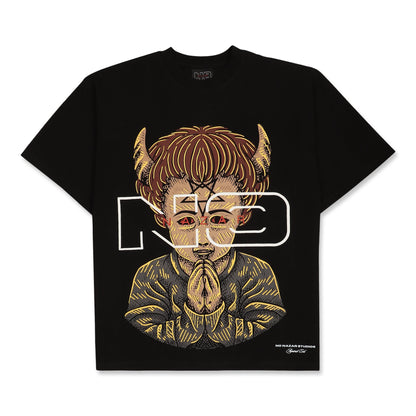 The Fallen Angel Tshirt - Midnight Black | No Nazar at Broadway