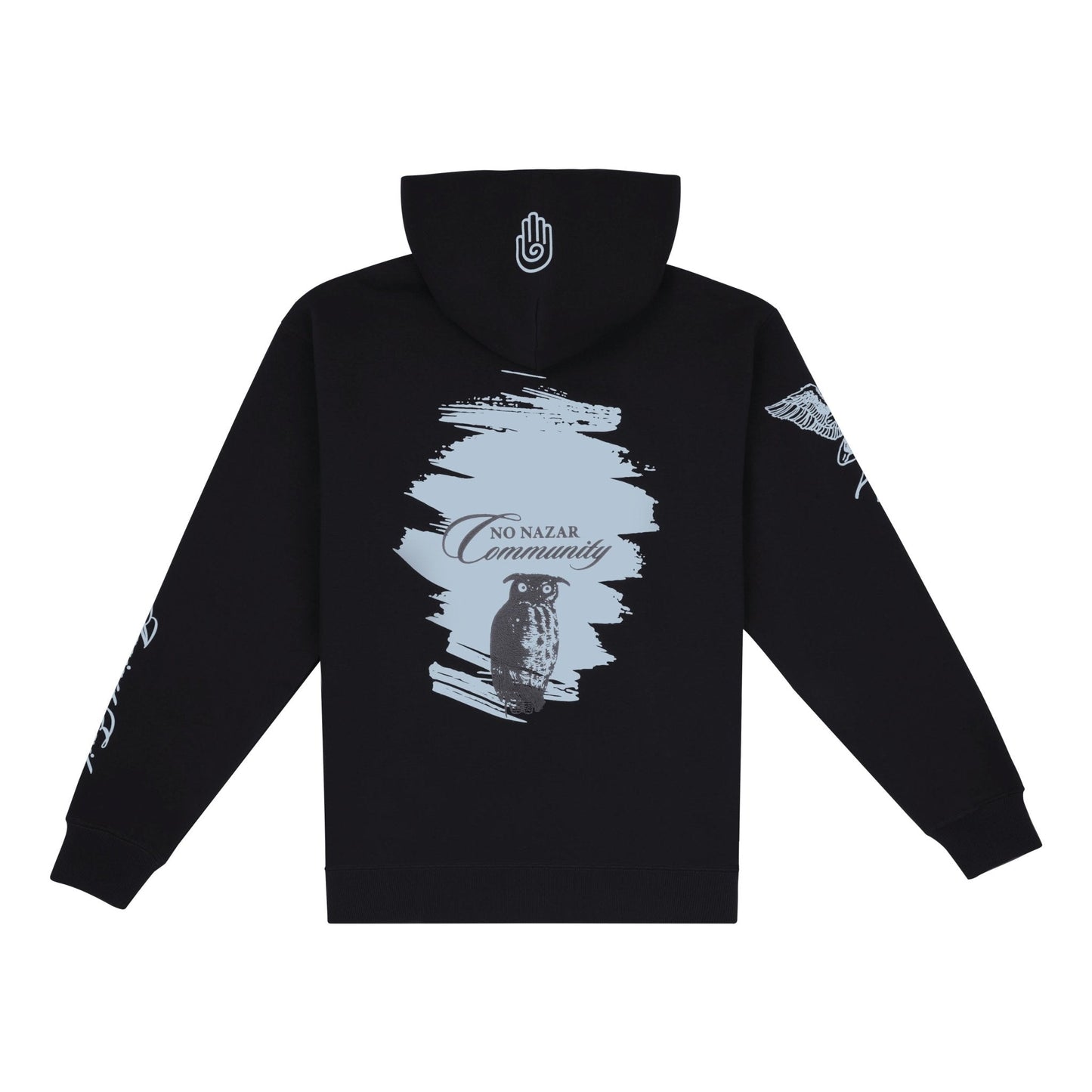 The Twilight Owl Hoodie | Midnight Black | No Nazar at Broadway