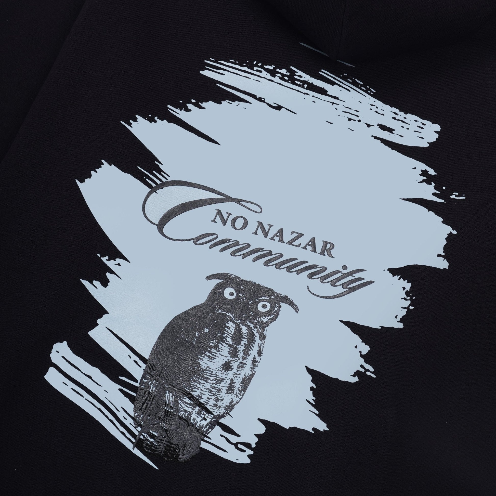 The Twilight Owl Hoodie | Midnight Black | No Nazar at Broadway