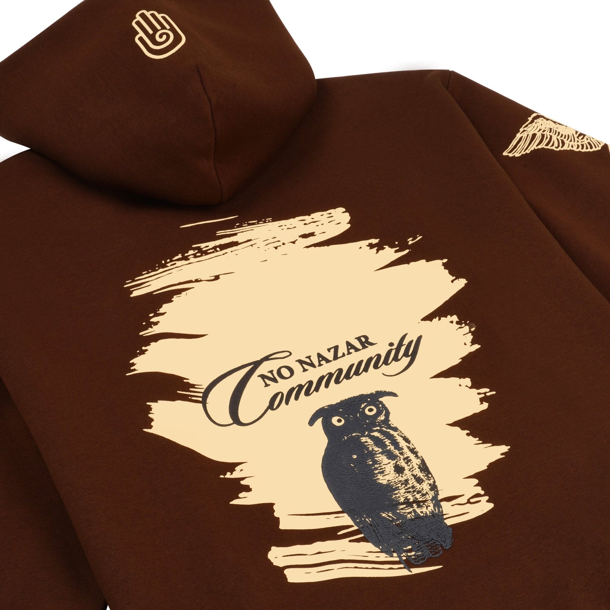 The Twilight Owl Hoodie | Mocha | No Nazar at Broadway