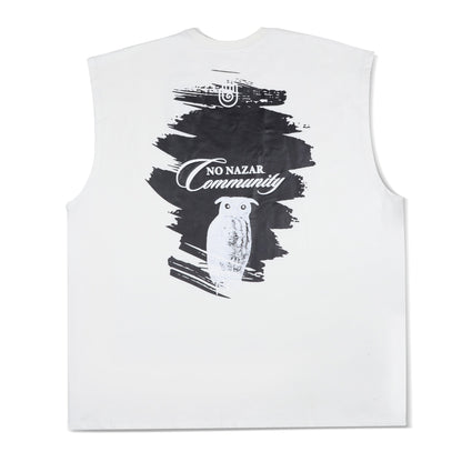 The White Twilight Owl - Tank Top | No Nazar at Broadway