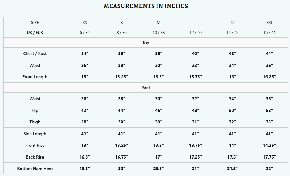Size Guide