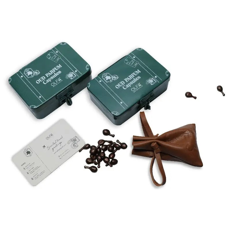 Oud & Amber Travel Capsules (50 X 1ML) | Olfa Originals at Broadway