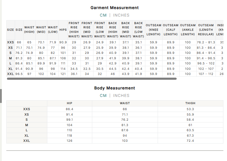 Size Guide
