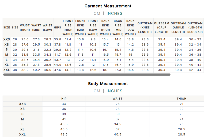 Size Guide