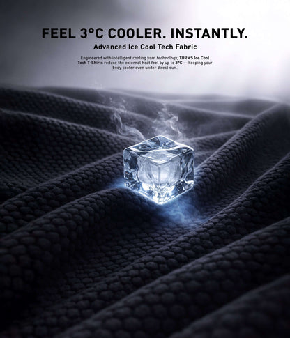 Crew Neck Tshirt |Cool Tech + UV Protectant + Anti Odour  MANDALORIANBLACK