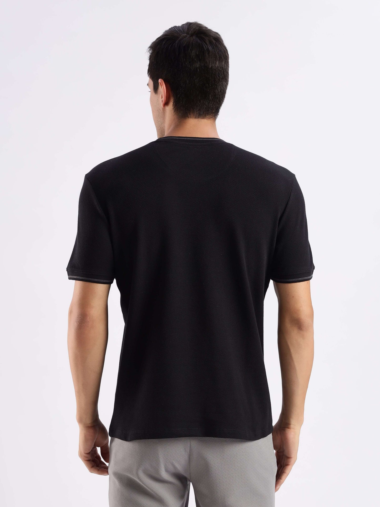 Crew Neck Tshirt |Cool Tech + UV Protectant + Anti Odour  MANDALORIANBLACK