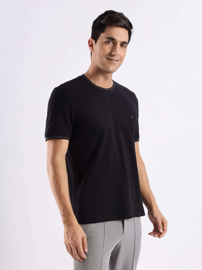 Crew Neck Tshirt |Cool Tech + UV Protectant + Anti Odour  MANDALORIANBLACK