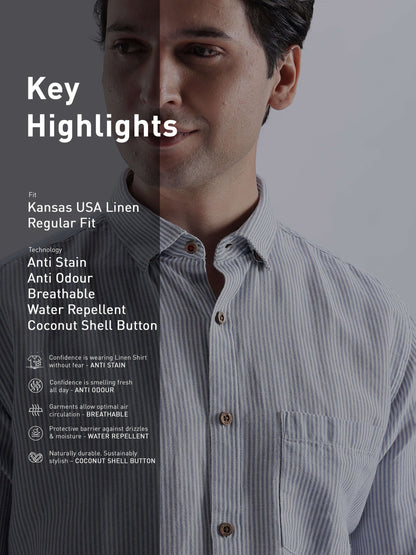 Shirt | Anti Stain Anti Odor Water Repellent  SKYLINEBLUE