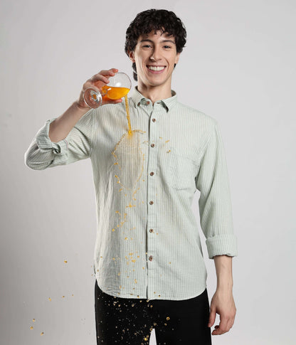 Shirt | Anti Stain Anti Odor Water Repellent  PISTACHIOGREEN