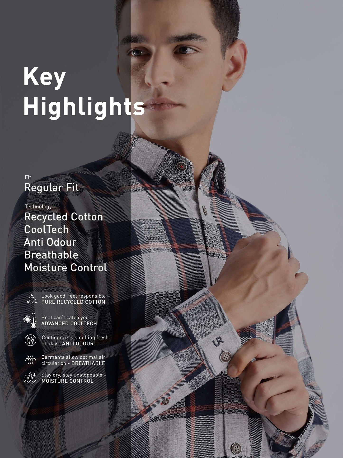 Denmark Shirt |Moisture Control + Anti Odour  BLUEMATRIX
