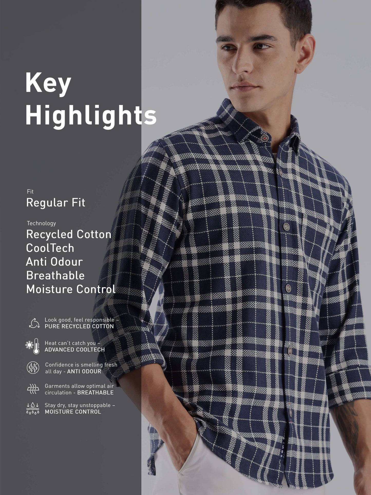 Denmark Shirt |Moisture Control + Anti Odour  ANDROMEDA