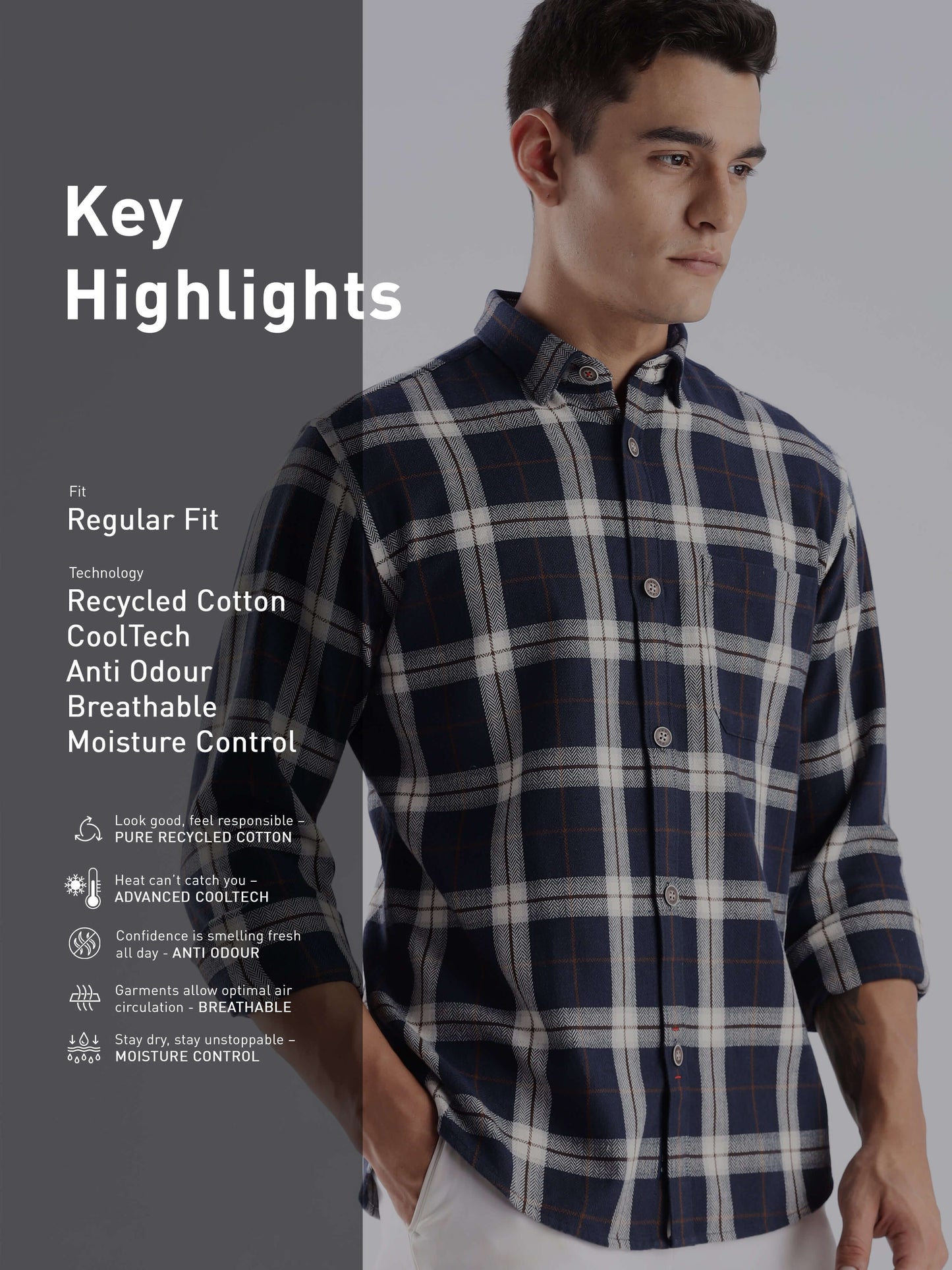 Denmark Shirt |Moisture Control + Anti Odour  BLUEARKHAM