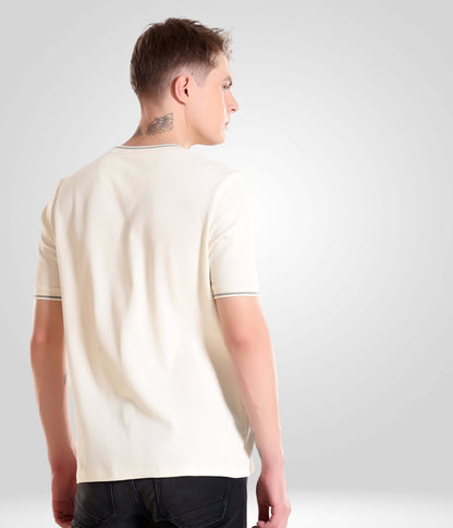 Crew Neck Tshirt |Cool Tech + UV Protectant + Anti Odour  PEARLOFFWHITE