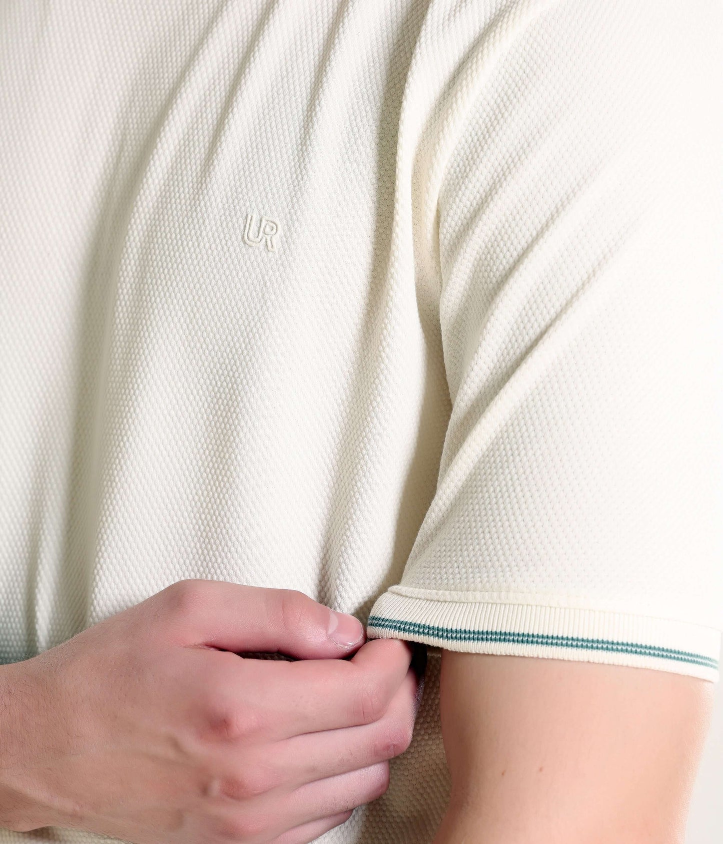Crew Neck Tshirt |Cool Tech + UV Protectant + Anti Odour  PEARLOFFWHITE