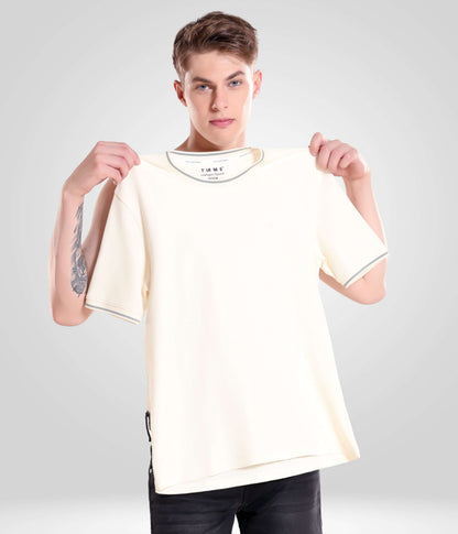 Crew Neck Tshirt |Cool Tech + UV Protectant + Anti Odour  PEARLOFFWHITE
