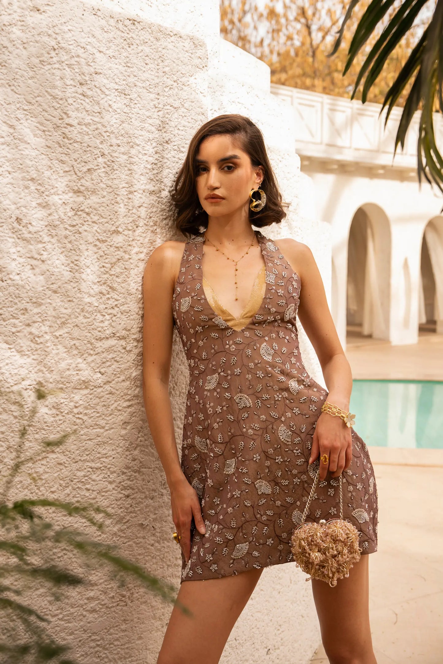 TYLA Embroidered Mini