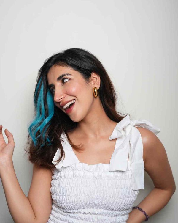 Unicorn Blue #Strandout- Coloured clip-In Hair