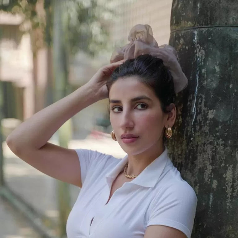 Walnut Luxe Organza Cloudy | Nish Hair X Threads by Dinckle