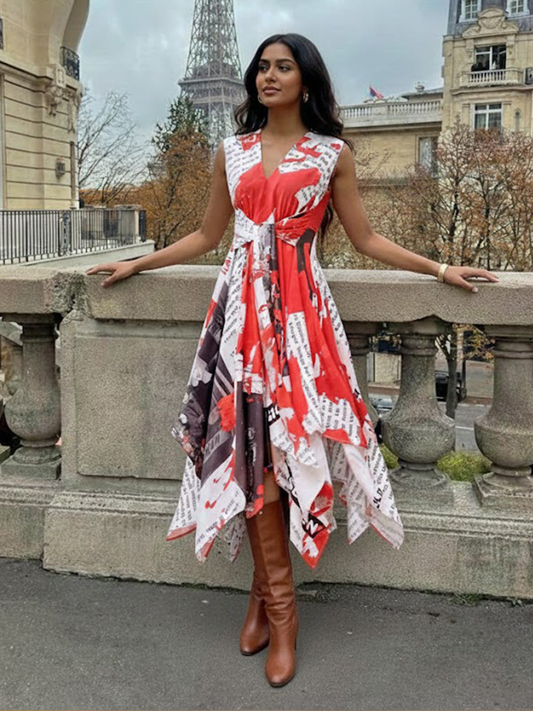 Daily Wrap Asymmetric Maxi Dress
