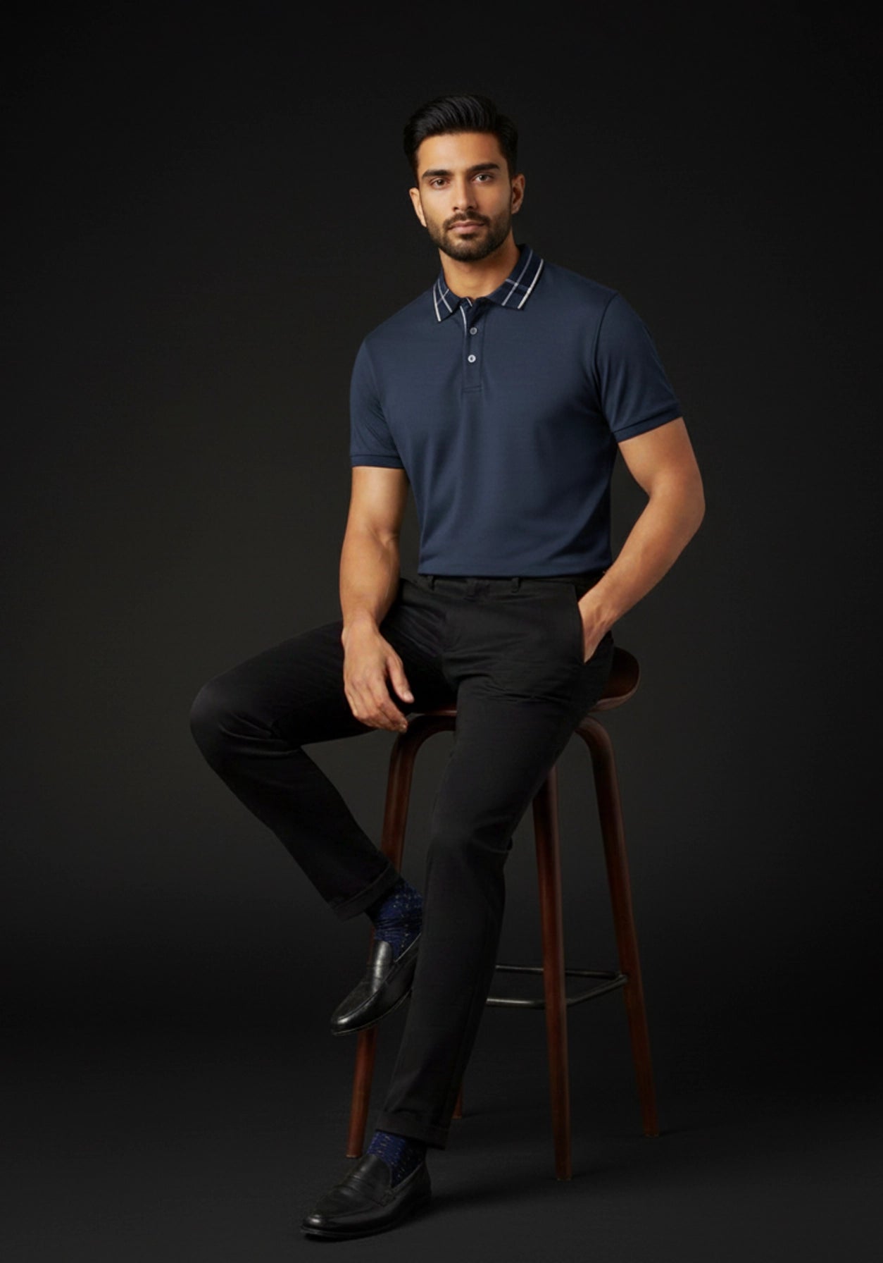 The Riviera Liquid Polo Navy