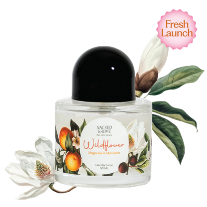 Wildflower Hair Perfume For Women, Floral Hair Mist Scent, Alcohol Free Long Lasting (50ml) | Sacred Grove at Broadway