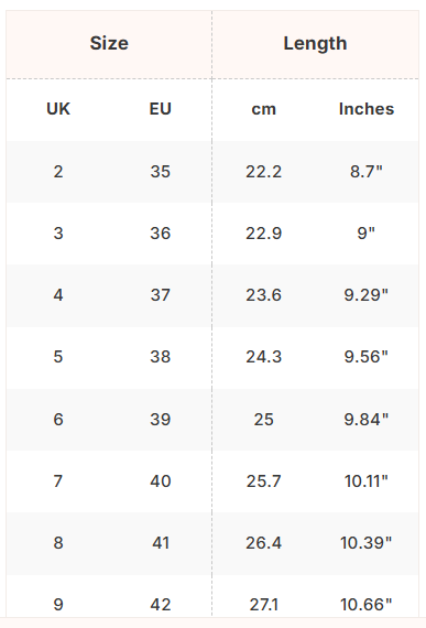 Size Guide