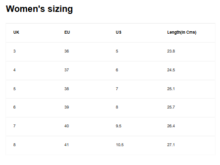Size Guide
