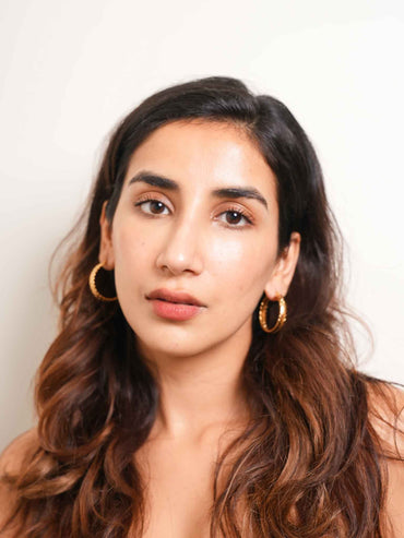 Yale Hoops - Medium Size Thick Hoops | Evil Eye Jewellery