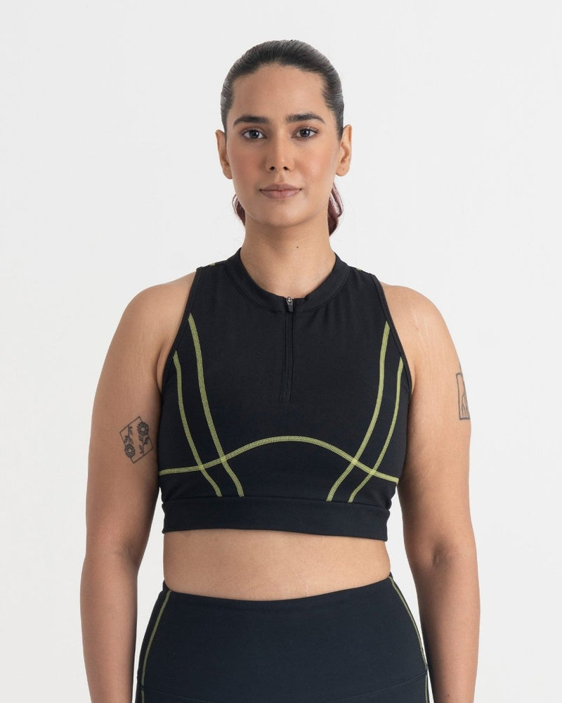 Yin Yang 2-in-1 Crop Top | Hunnit at Broadway