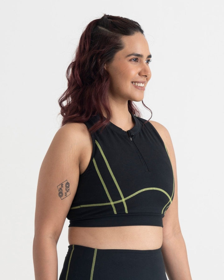 Yin Yang 2-in-1 Crop Top | Hunnit at Broadway