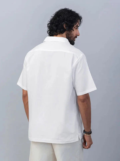Lumere Embroidered Cotton Linen Shirt