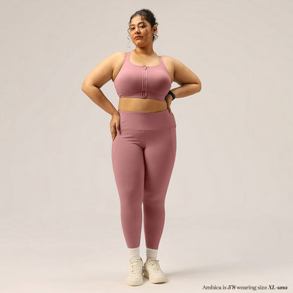 Zip-Up Sports Bra