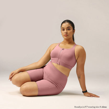 Zip-Up Sports Bra