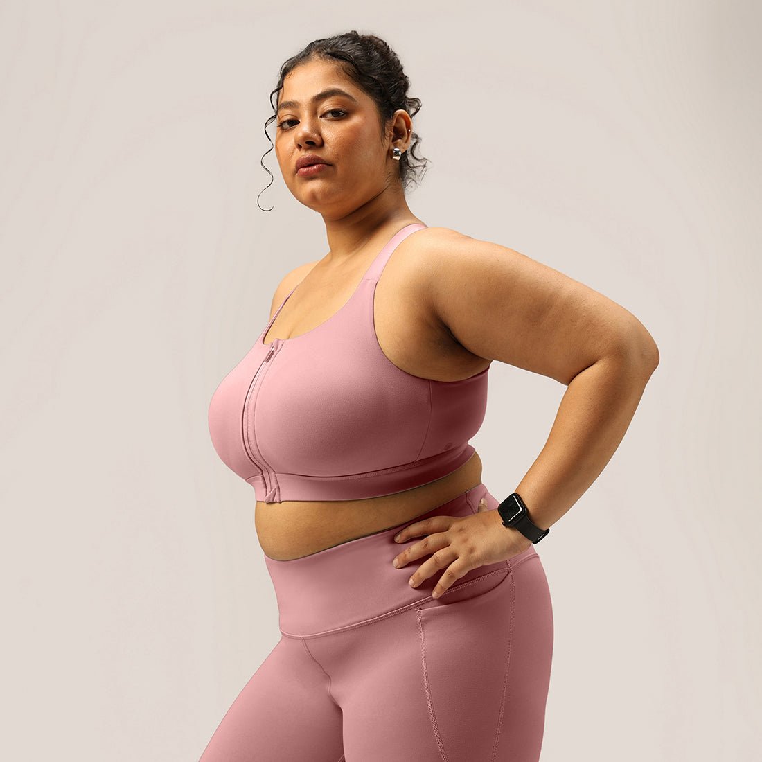 Zip-Up Sports Bra